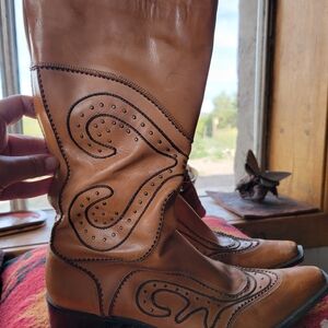 Ghost Vintage Brown Leather Western Boots